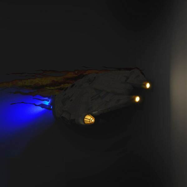 Lámpara 3D LED Millennium Falcon Star Wars 3Dlight - Collector4U.com