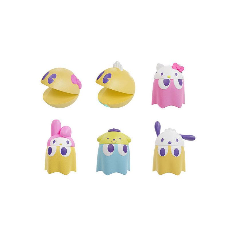 Pac-Man x Sanrio Characters Chibicollect Series Pack de 6 Figuras Vol. 1 3 cm Megahouse