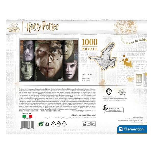 Puzzle Briefcase Good vs. Evil Harry Potter (1000 piezas) Clementoni - Collector4U.com