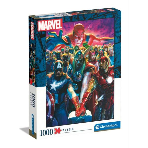 Puzzle Hereos Unite Marvel (1000 piezas) Clementoni - Collector4U.com
