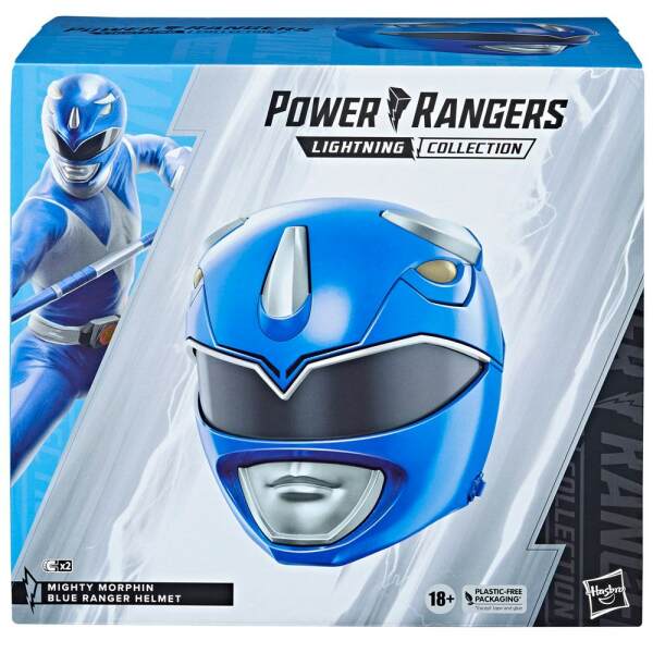 Réplica Casco de Blue Ranger Mighty Morphin Power Rangers Lightning Collection Premium 1/1 Hasbro - Collector4U.com