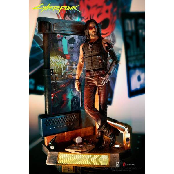 Estatua Johnny Silverhand Cyberpunk 2077 1/4 34 cm - Collector4U.com