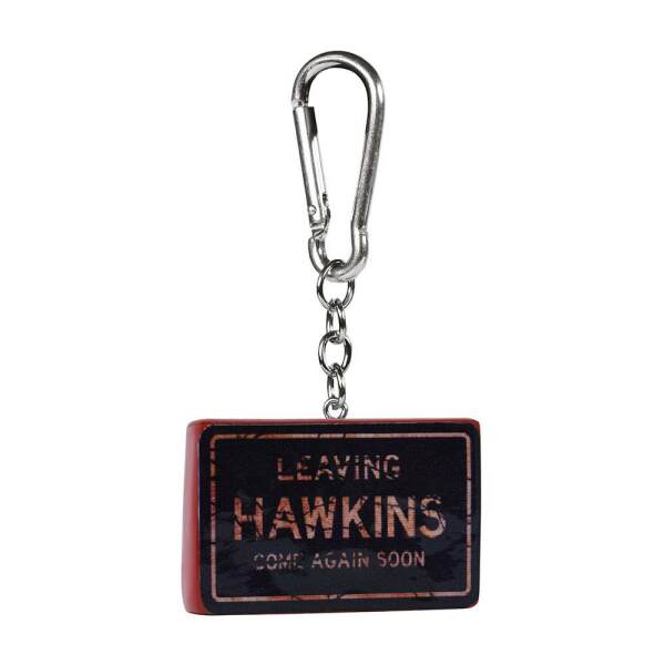 Llavero caucho Hawkins Sign Stranger Things 3D 6 cm - Collector4u.com