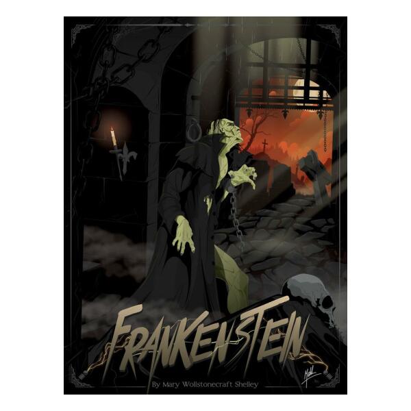 Litografia Frankenstein by Mike Mahle 46 x 61 cm Sideshow - Collector4u.com
