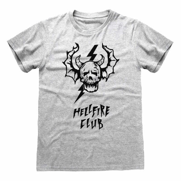 Camiseta Hellfire Skull Stranger Things talla L