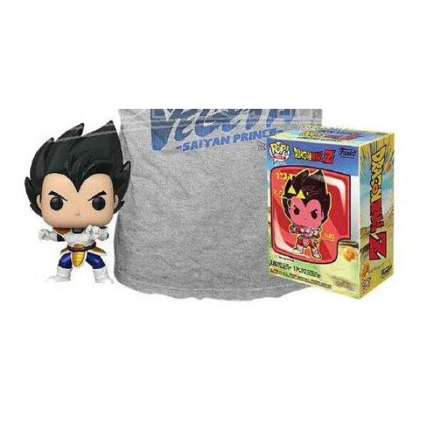 Set de Minifigura y Camiseta Vegeta talla M Dragon Ball Z POP! & Tee - Collector4u.com