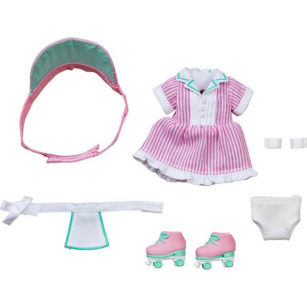 Accesorios Para Las Figuras Nendoroid Original Character Doll Outfit Set Diner Girl Pink