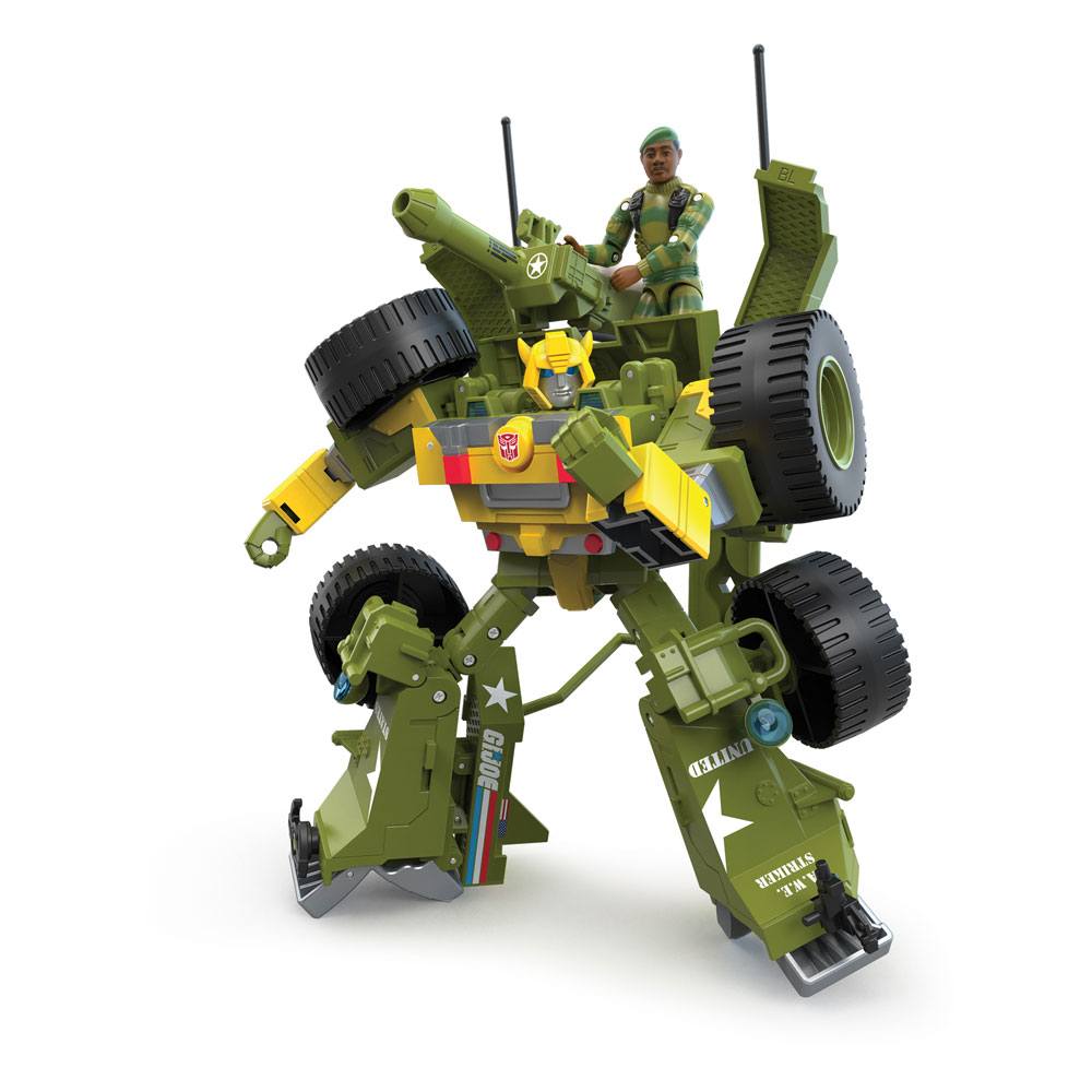 Bumblebee A.W.E. Striker con Figura Lonzo `Stalker´ Wilkinson Transformers x G.I. Joe Mash-Up 23 cm