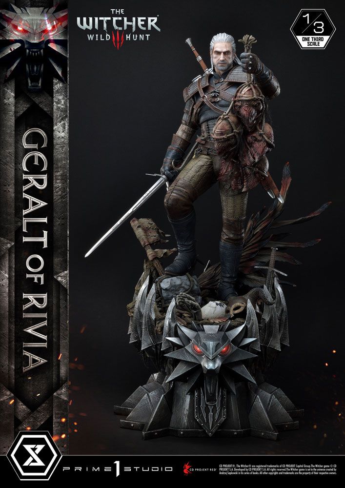 Estatua Geralt of Rivia Witcher 3 Wild Hunt 1/3 88 cm Prime 1 Studio