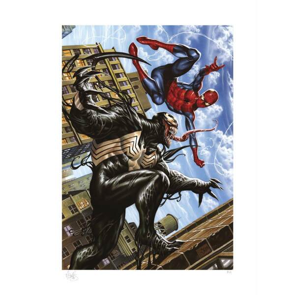 Litografia Spider Man Vs Venom Marvel 46 X 61 Cm