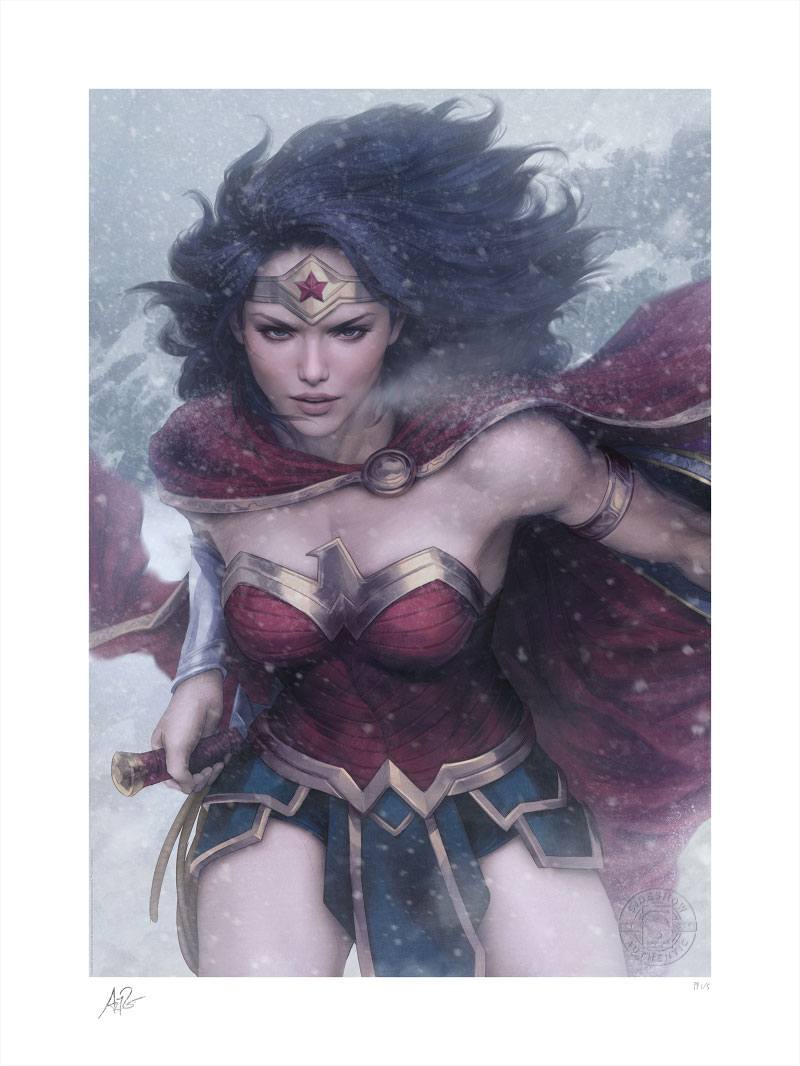 Litografía Wonder Woman 51 by Stanley Artgerm Lau DC Comics 46 x 61 cm