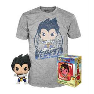 Set De Minifigura Y Camiseta Vegeta Talla Xl Dragon Ball Z Pop Tee