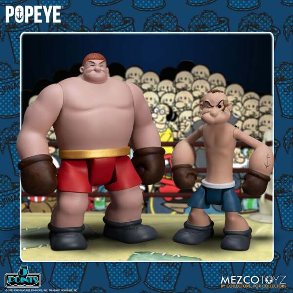 Set Popeye & Oxheart Popeye Figuras 5 Points Deluxe 9 cm