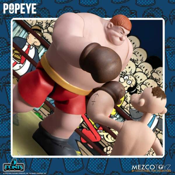 Set Popeye & Oxheart Popeye Figuras 5 Points Deluxe 9 cm