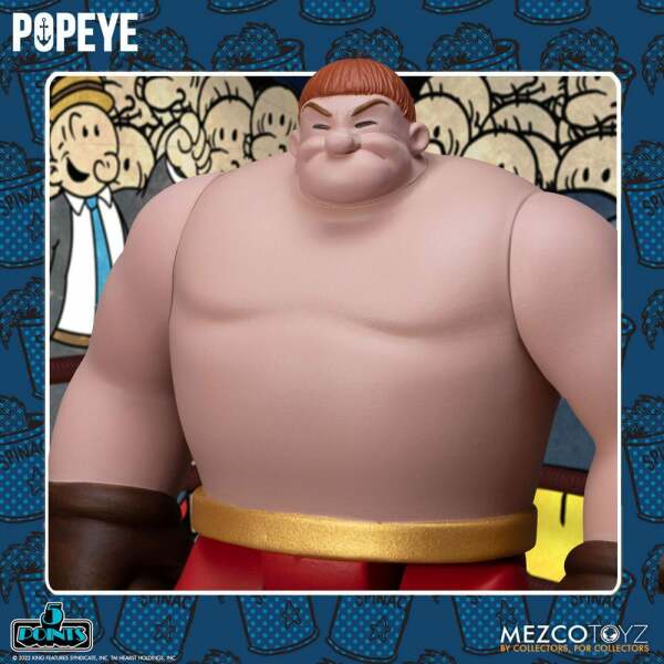 Set Popeye & Oxheart Popeye Figuras 5 Points Deluxe 9 cm