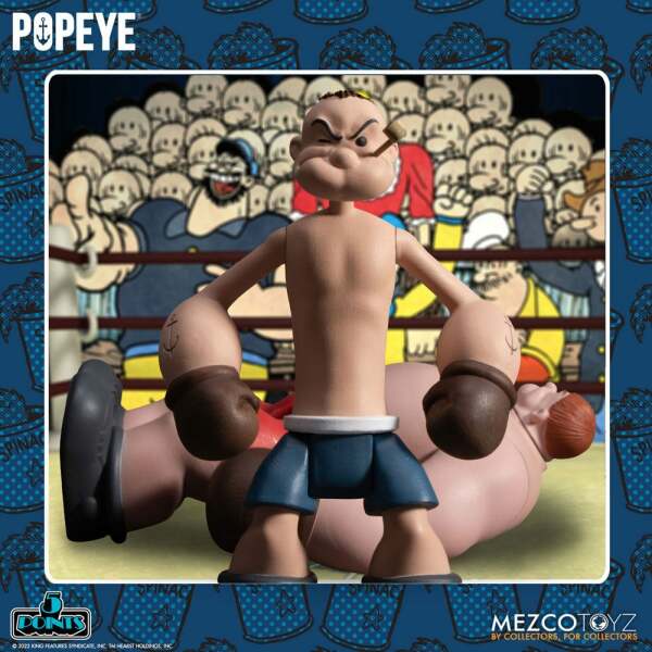 Set Popeye & Oxheart Popeye Figuras 5 Points Deluxe 9 cm