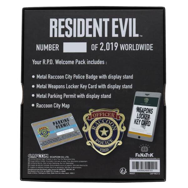 Pack de regalo Collector R P D Welcome Pack Resident Evil 2 - Collector4u.com