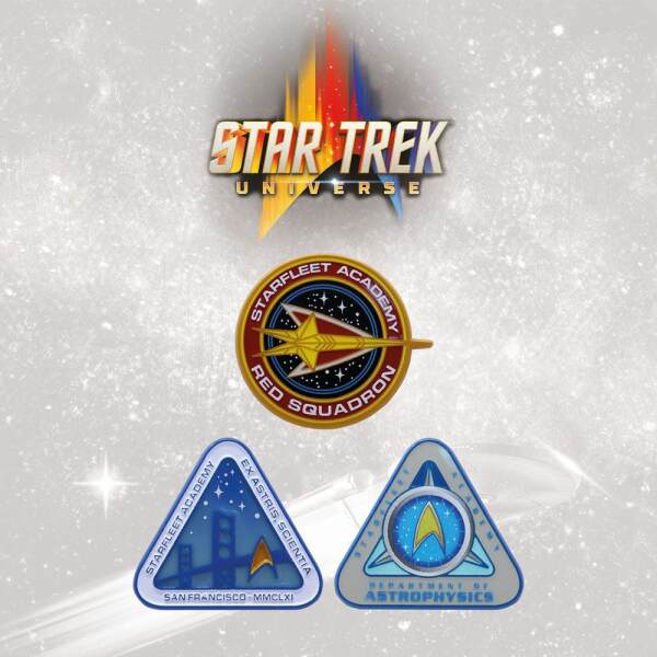 Pack de 3 Chapas Starfleet Academy Star Trek Limited Edition FaNaTtik - Collector4u.com
