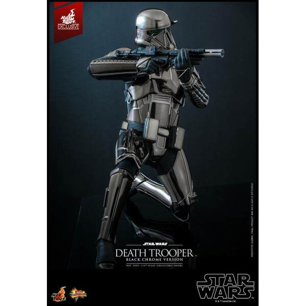 Figura Death Trooper (Black Chrome) Star Wars 1/6 2022 Convention Exclusive 32 cm - Collector4u.com