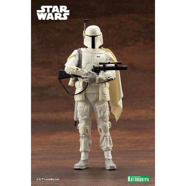 Estatua Boba Fett White Armor Star Wars PVC ARTFX+ 1/10 Ver. 18 cm
