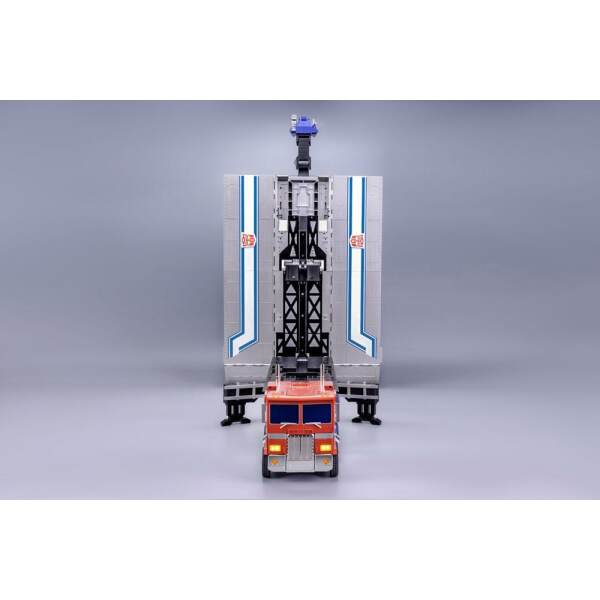 Robot interactivo auto-transformable Optimus Prime Transformers Flagship Trailer Kit 91 cm Robosen - Collector4u.com
