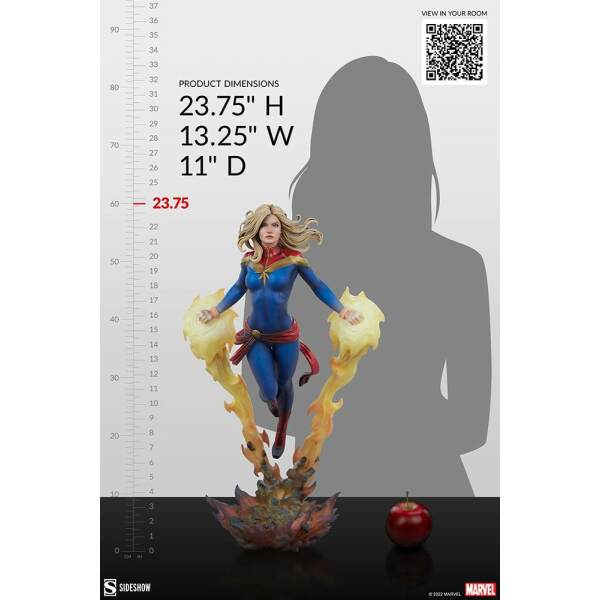 Estatua Premium Format Captain Marvel Marvel 60 cm Sideshow - Collector4u.com