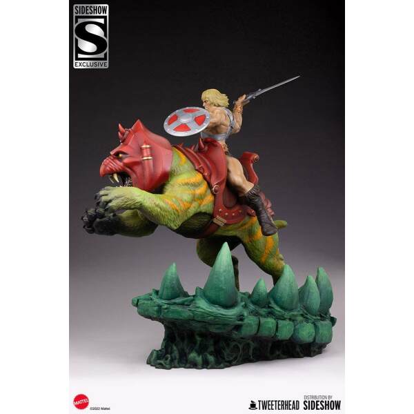 Estatua He-Man and Battle Cat Masters of the Universe Classic Deluxe 59 cm - Collector4u.com