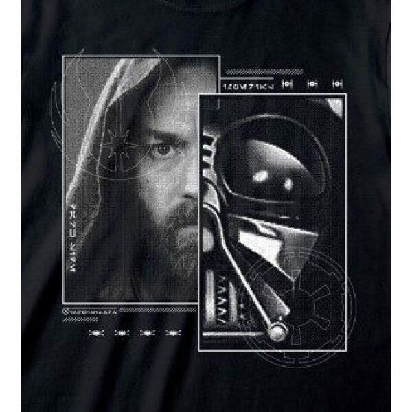Camiseta Sketch Face talla L Star Wars: Obi-Wan Kenobi - Collector4u.com