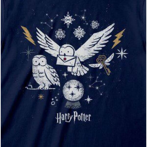 Camiseta Christmas Owls talla S Harry Potter - Collector4u.com