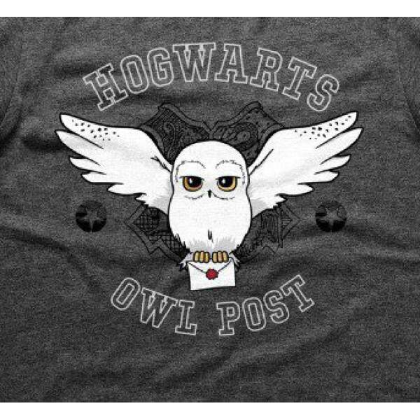 Camiseta Hogwarts Owl Post talla XL Harry Potter
