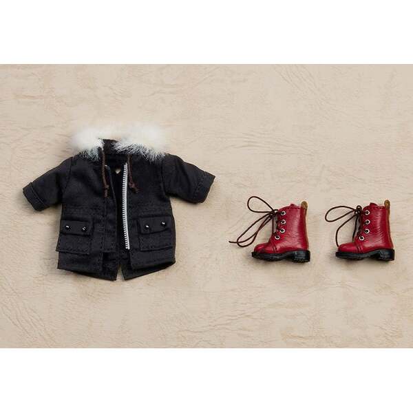 Accesorios para las Figuras Nendoroid Doll Warm Clothing Set Black Boots & Mod Coat Original Character