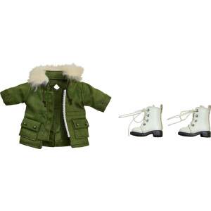 Accesorios Para Las Figuras Nendoroid Doll Warm Clothing Set Khaki Green Boots Mod Coat Original Character