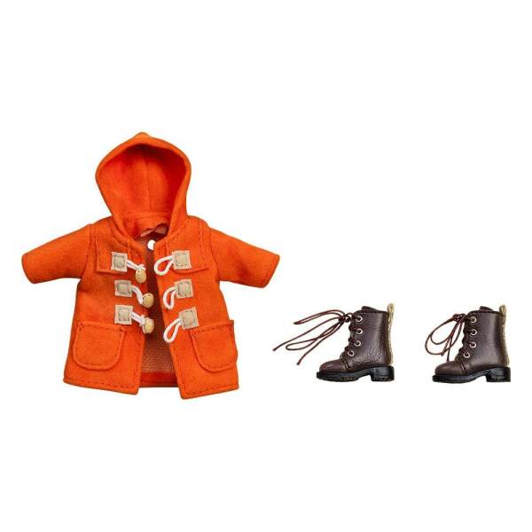 Accesorios Para Las Figuras Nendoroid Doll Warm Clothing Set Orange Boots Duffle Coat Original Character