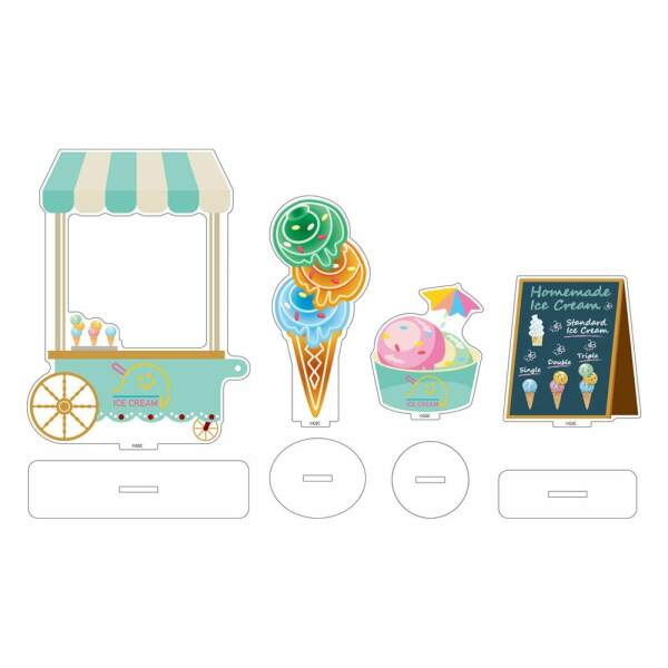 Accesorios Para Las Figuras Nendoroid Nendoroid More Acrylic Stand Decorations Ice Cream Parlor
