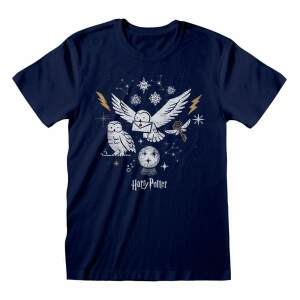 Camiseta Christmas Owls Talla L Harry Potter