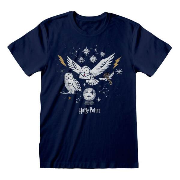Camiseta Christmas Owls Talla M Harry Potter