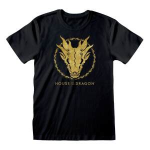 Casa Del Dragon Camiseta Gold Ink Skull Talla L
