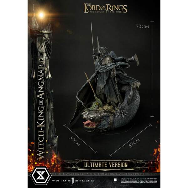 Estatua The Witch King of Angmar El Señor de los Anillos 1/4 Ultimate Version 70 cm - Collector4u.com