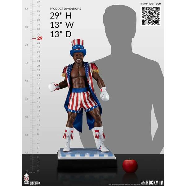 Estatua 1/3 Apollo Creed Rocky IV (Rocky IV Edition) 74 cm - Collector4u.com