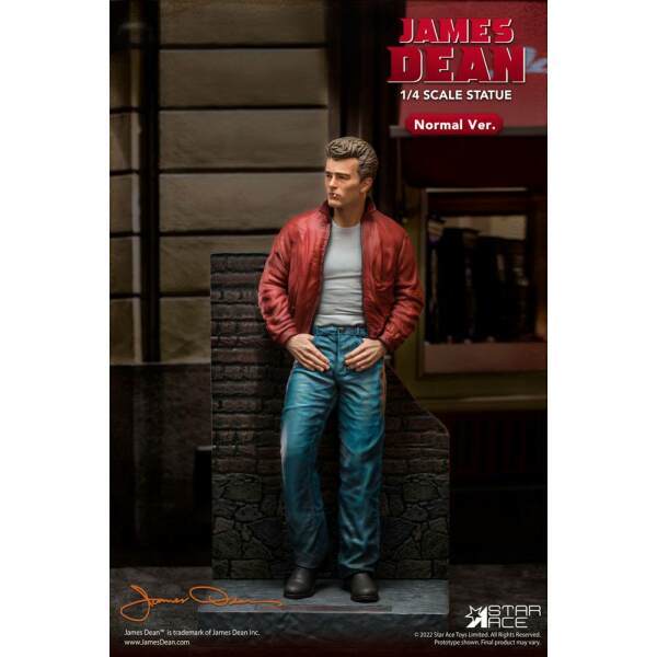 Estatua James Dean 1 4 Superb My Favourite Legend Series James Dean Red Jacket 52 Cm