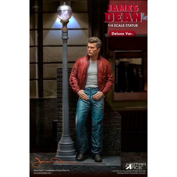 Estatua James Dean 1 4 Superb My Favourite Legend Series James Dean Red Jacket Deluxe Ver 52 Cm