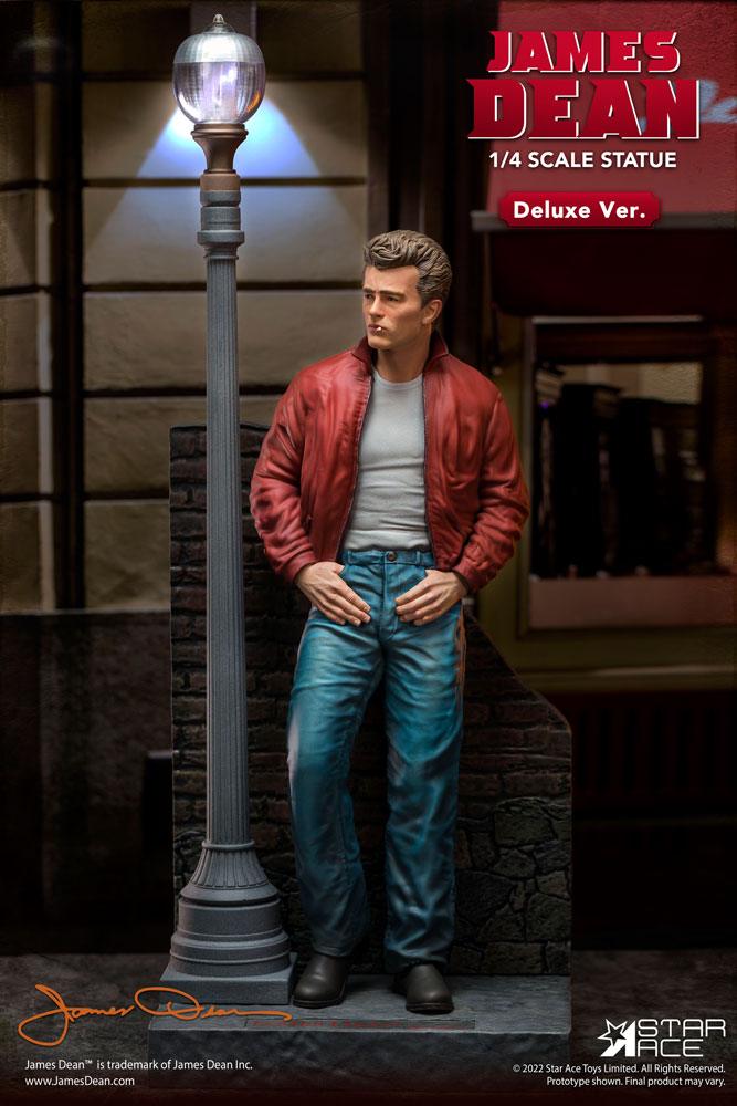 Estatua James Dean 1 4 Superb My Favourite Legend Series James Dean Red Jacket Deluxe Ver 52 Cm