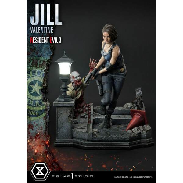 Estatua Jill Valentine Resident Evil 3 1 4 50 Cm