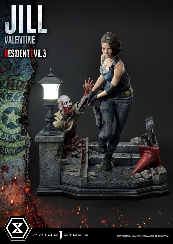 Estatua Jill Valentine Resident Evil 3 1 4 50 Cm