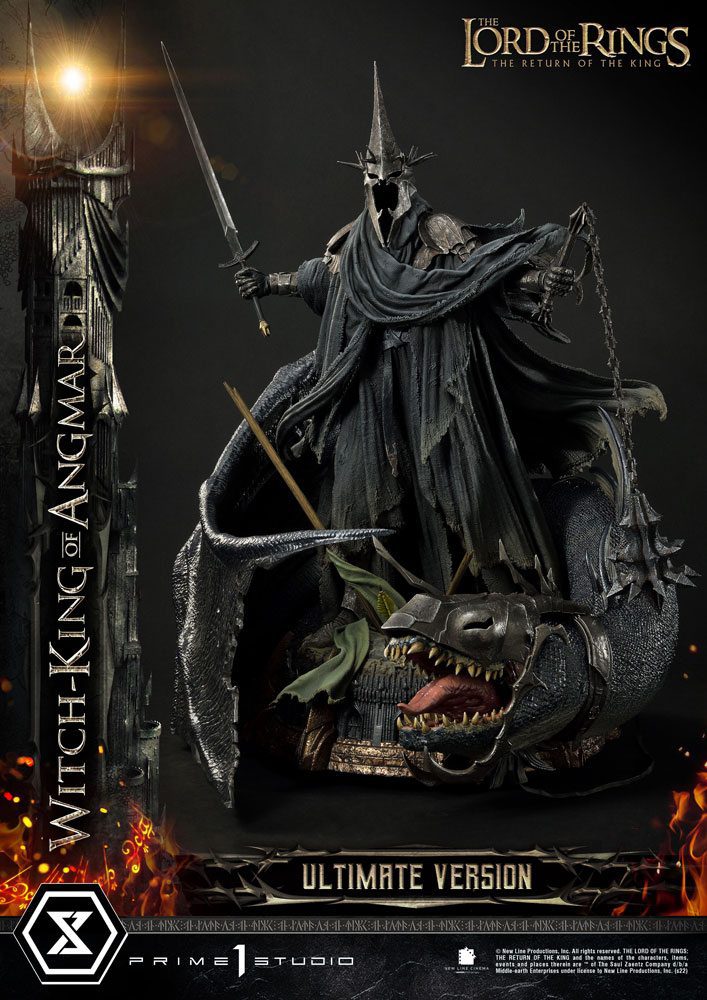 Estatua The Witch King Of Angmar El Senor De Los Anillos 1 4 Ultimate Version 70 Cm