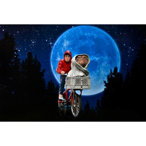 Figura Elliott and E T on Bicycle 13 cm E.T. El Extraterrestre - Collector4u.com