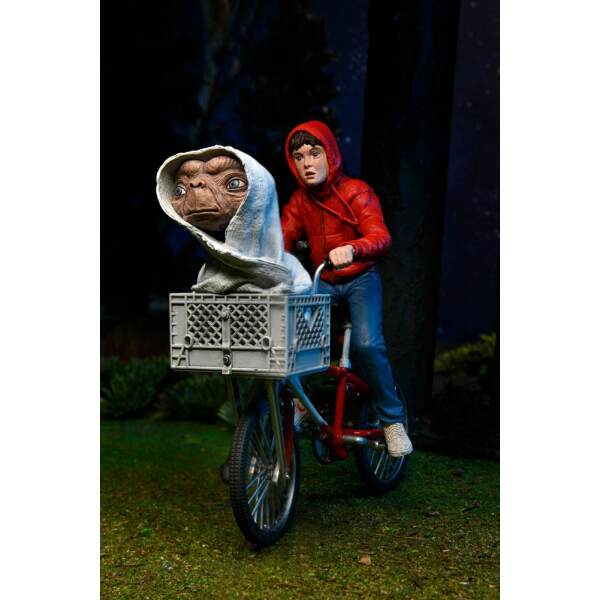 Figura Elliott and E T on Bicycle 13 cm E.T. El Extraterrestre - Collector4u.com