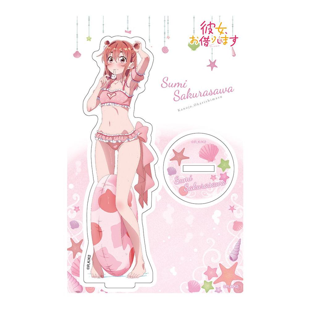 Figura Sumi Sakurasawa Rent A Girlfriend Acrilico Swimsuit And Girlfriend 14 Cm