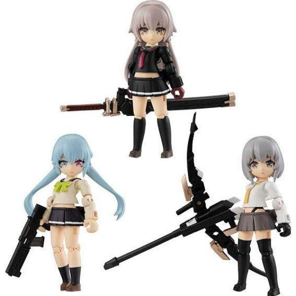 Heavily Armed High School Girls Figuras Desktop Army 8 Cm Surtido Team 1 3