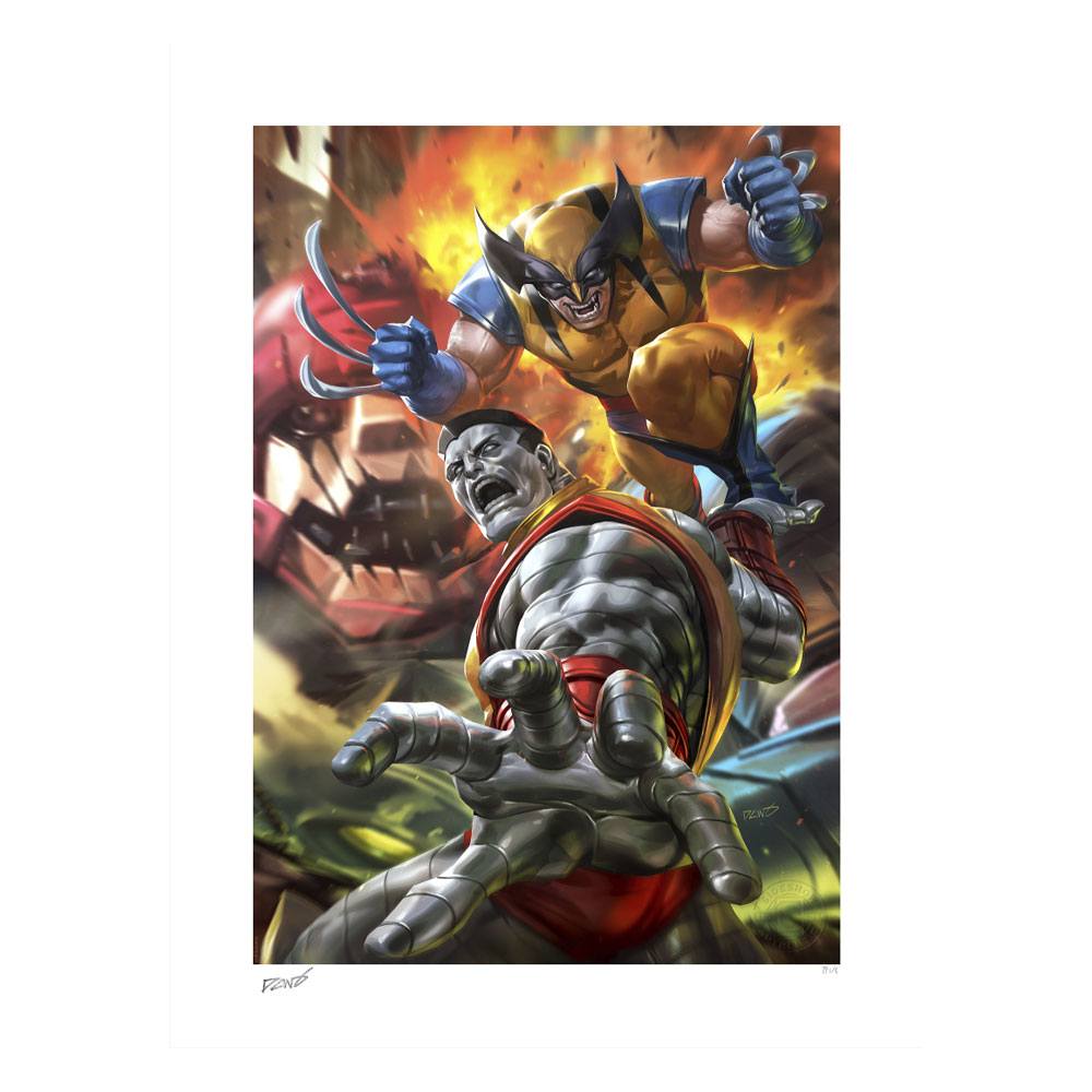 Litografia Wolverine & Colossus Marvel Fastball Special! 46 x 61 cm Sideshow